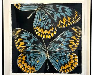 DONALD SULTAN "BUTTERFLIES, 2006" SCREENPRINT 38"