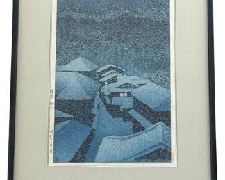 HASUI KAWASE "SHIOBARA HATOARI" WOODBLOCK PRINT