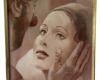 LEIGHTON-JONES SIGNED ORIGINAL PORTRAIT PAINTING