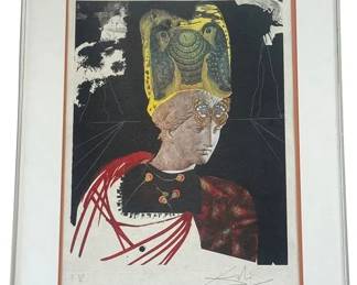 "CRAZY MINERVA" COLOR ETCHING AFTER SALVADOR DALI