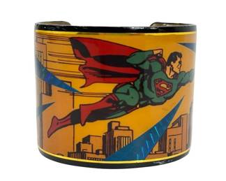 1996 JOHN CRUTCHFIELD SUPERMAN CUFF BRACELET