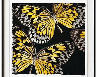 DONALD SULTAN "BUTTERFLIES, 2006" SCREENPRINT 38"