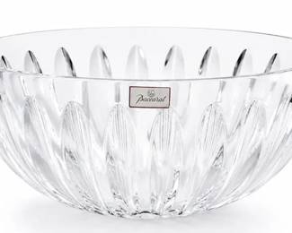 BACCARAT FRENCH CLEAR CRYSTAL FLUTED CENTER BOWL
