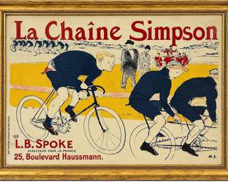 "LA CHAINE SIMPSON," PRINT AFTER HENRI DE TOULOUSE