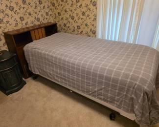 Mainline by Hooker Mid Century Reversible Door Full Headboard crafted from walnut with woven cane sliding and reversible center panels. Excellent condition!