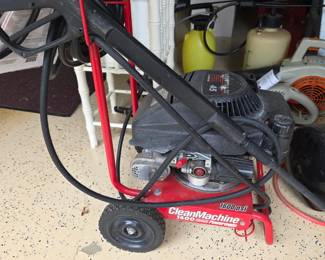 gas-powered pressure washer, specifically resembling a Powermate CleanMachine