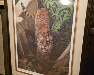 "Bengal Tiger" (1984) by renowned American artist John A. Ruthven.