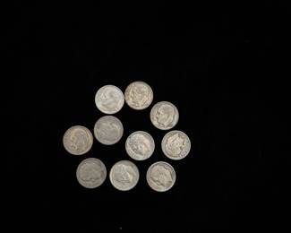 Dozens of Mercury Dimes