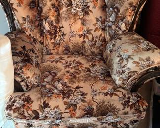 1980’s vintage velveteen chair - pristine condition