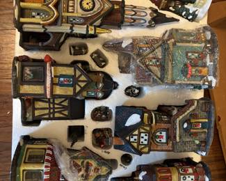 Christmas village w accessories