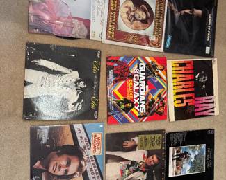 Vintage records- including Dolly Parton, Elvis, Merle Haggard, Ray Charles, Willie Nelson, Charlie Pride, etc