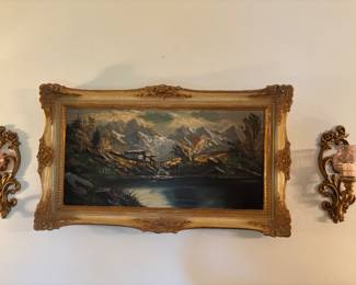 Beautiful oil canvas painting