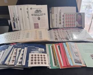 Huge Stamp Collection Mystery Lot Sheets, Panels and First Day of Issues
