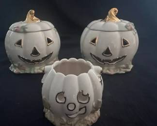 Lenox Halloween JackOLantern Votives