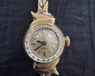 18k Vintage Omega Ladies Cocktail Dress Watch