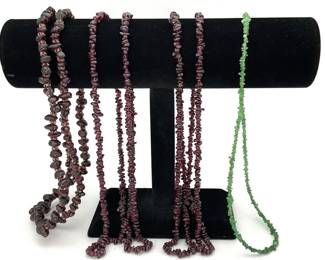 Garnet Chip Necklaces