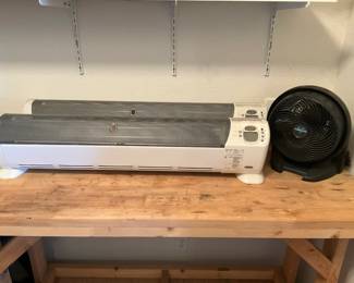 Two (2) Honeywell Heaters and Fan