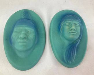 Van Briggle Pottery Relief Portraits