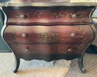 French Country-Style Bombe Accent Chest