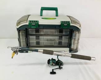 Gone Fishin' - Tackle Box and Pole