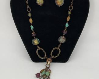 Coldwater Creek Fashion Necklace and Earring Set