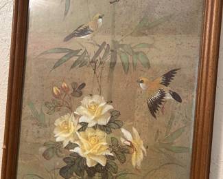 Framed Asian print