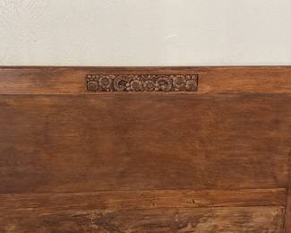 Carved headboard - antique twin