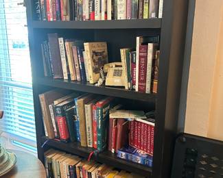 Bookshelf and books