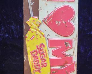 Sugar daddy metal wall sign