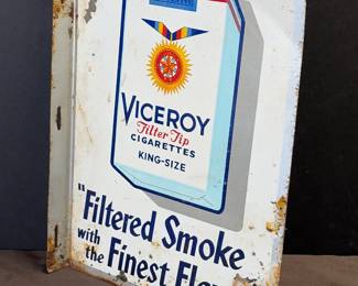 Viceroys cigarette, double-sided sign