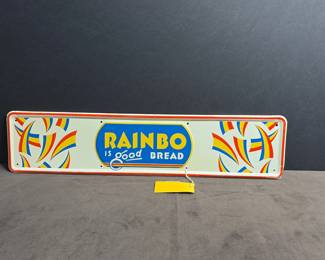 Rainbow bread, porcelain sign