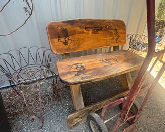 Hand made bench 
