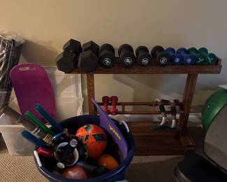 Weights in a holder - sold seperately     
