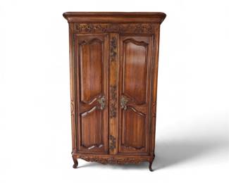 Antique Designed Armoire - with lighting and glass bar shelves 