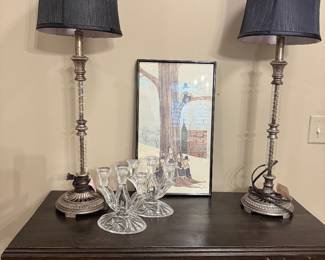 Side Table  , Buffet Lamps 