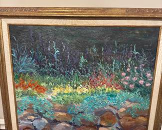 Maudie Huff Painting  - signed 