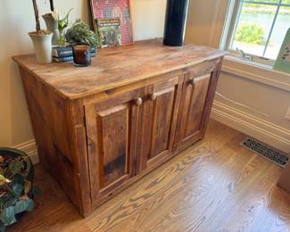 Large primitive cabinet, 49.5" x 25" x 30"
