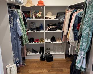Some current women's clothing, some higher-end, boutique brands. S-L
