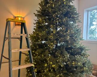 Balsam Hill 10' Christmas tree (Balsam fir) , pre-lit, comes with bags. Retails for $2500