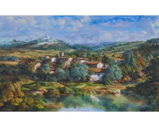 Jose Vives-Atsara, "Paisaje y Pueblo", 1976 - LOT 344