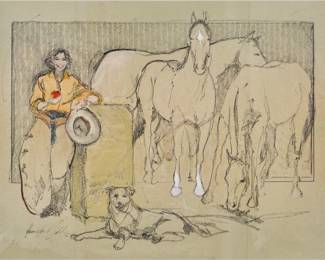 Donna Howell-Sickles, "Deer Creek Horses" - LOT 222