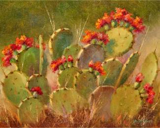 Becky Rogers, Flowering Cactus - LOT 50