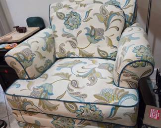 La-Z-Boy Upholstered Chair with Ottoman 38in.wide X 40in.deep