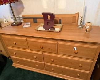Dresser with mirror not shown Five piece bedroom set sold individually or as a set