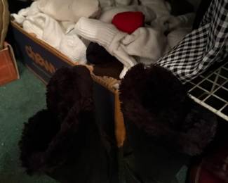 Ladies boots, and mens socks