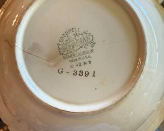 Set of Georgian Homer Laughlin Eggshell dishes 