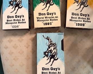 Don Gay Rodeo rides VHS 