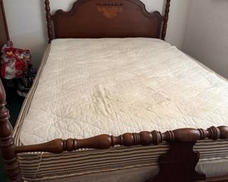 Full Size 1900 Full size  4 poster bed with mattresses and frame