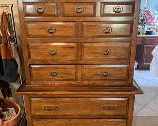 Solid Wood Tall Chest
