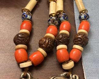 Fu Dog beaded necklace